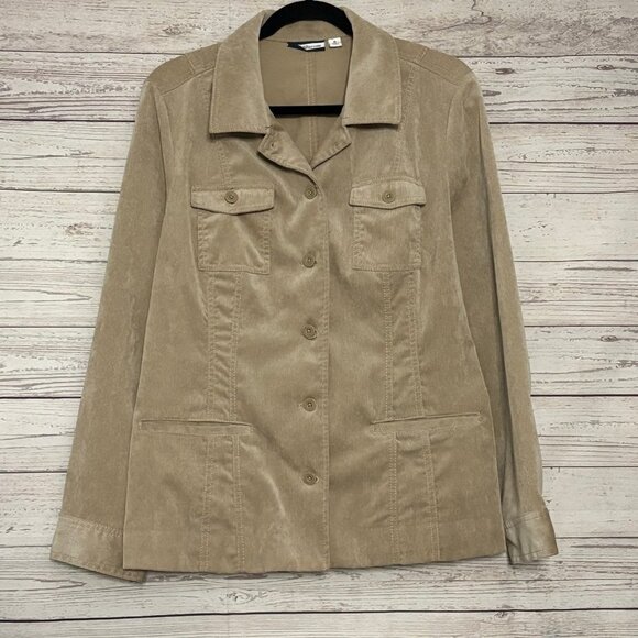 Croft + Barrow Tan Corduroy Jacket XL - Picture 1 of 6